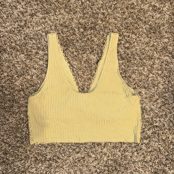 aerie Other - Aerie ribbed lace longline bralette top size L